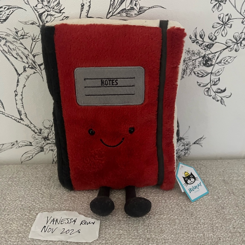Jellycat retired notebook